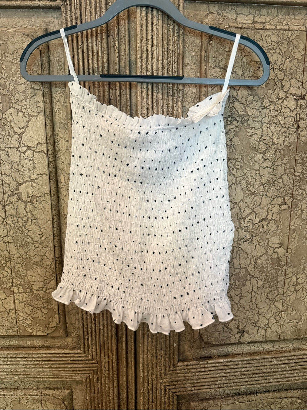 superdown White Smocked Ruffle Cami - Picture 2 of 4
